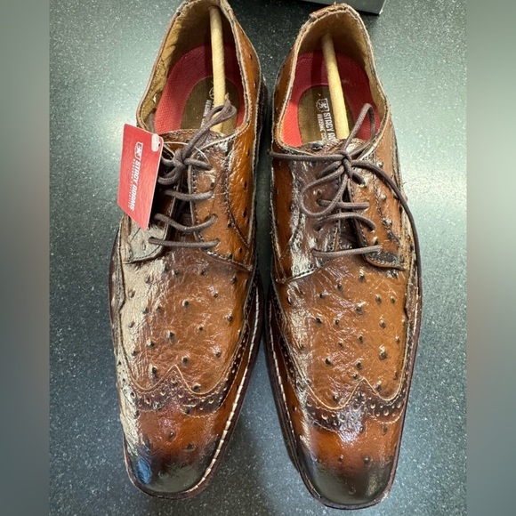 Stacy Adams Shoes - GENNARO
Wingtip Oxford Men’s Size 7.5 Cognac NEW main image 9